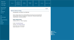 Desktop Screenshot of hampp-verlag.com